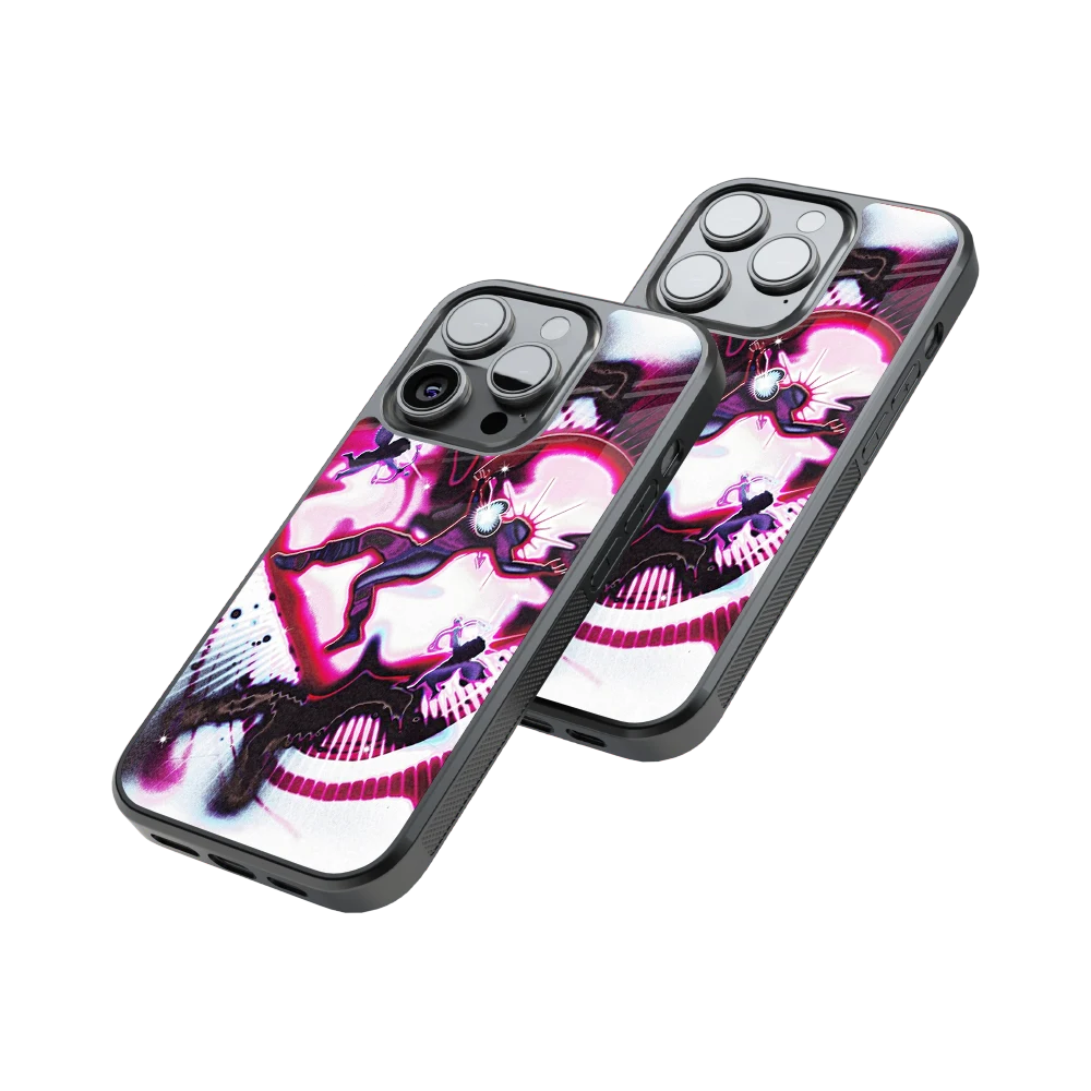 Protective Glass Back Phone Case Compatible with iPhone, Samsung, OnePlus, Pixel & More