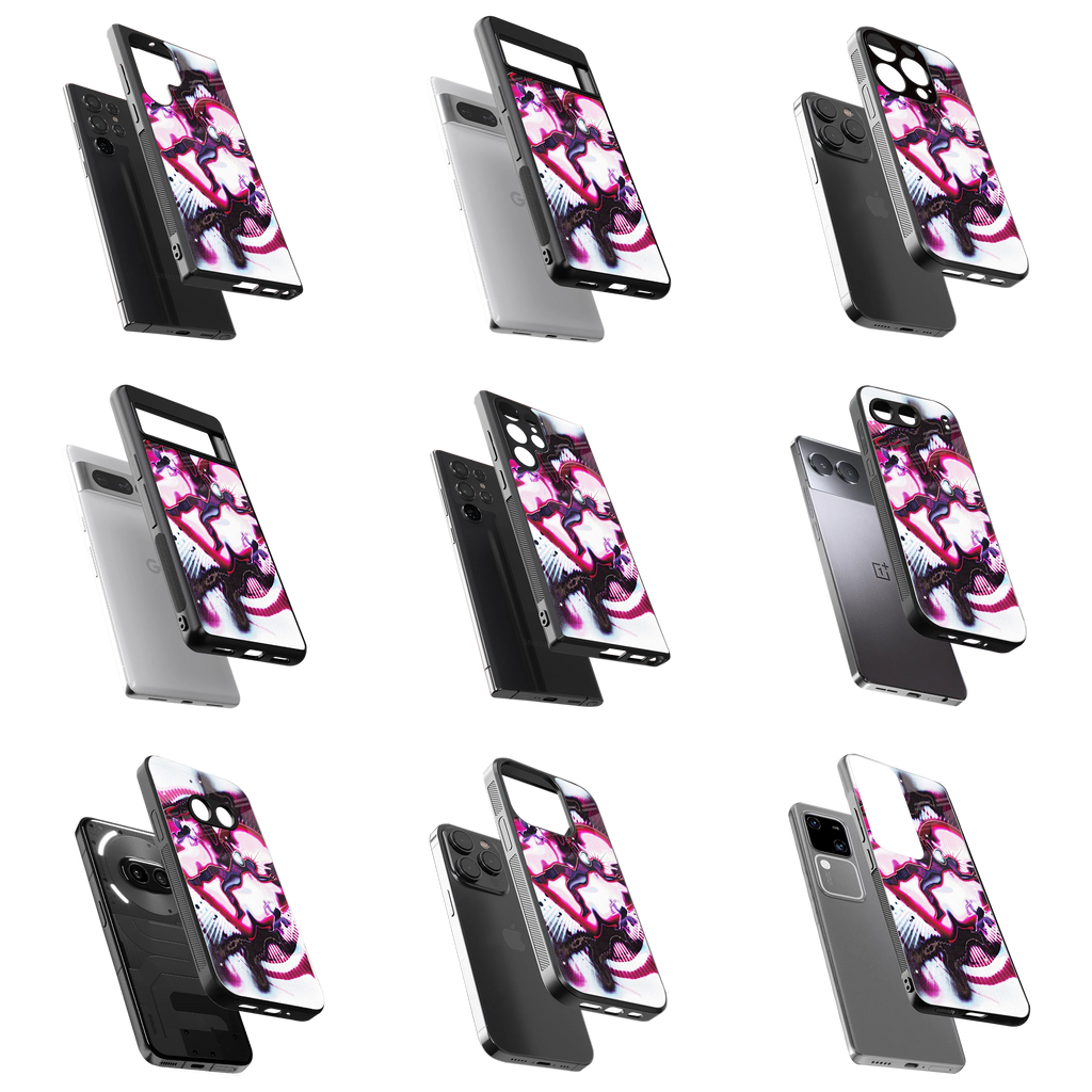 Durable Glass Back Mobile Case for iPhone, Samsung, OnePlus, Google Pixel, Redmi, Vivo, Oppo