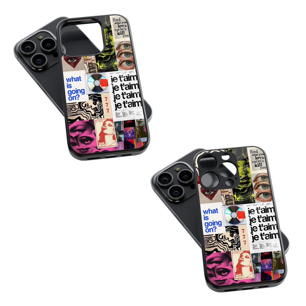 Trendy Glass Back Mobile Case for iPhone, Samsung, Redmi, OnePlus, Google Pixel, Motorola