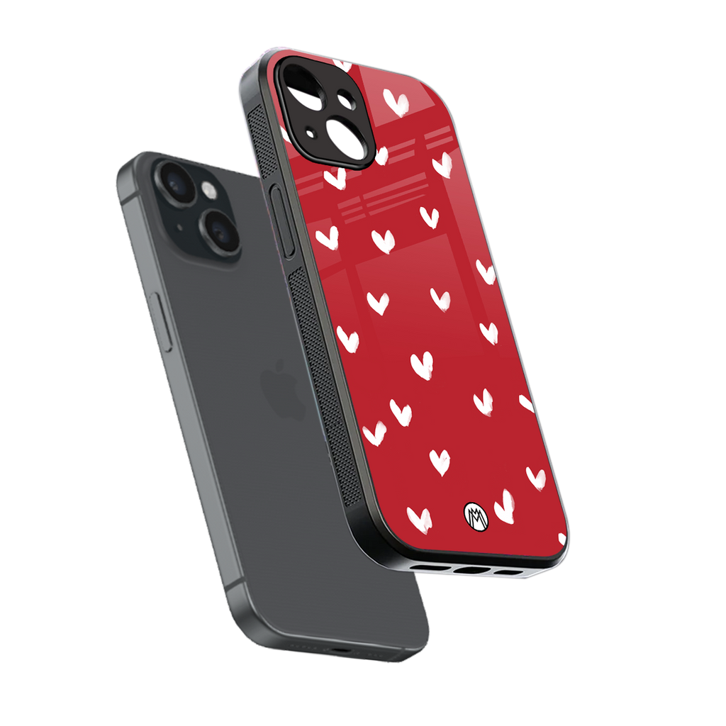 love is love red edition back phone cover | glass case for iphone 13 mini