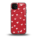 love is love red edition back phone cover | glass case for iphone 15 plus