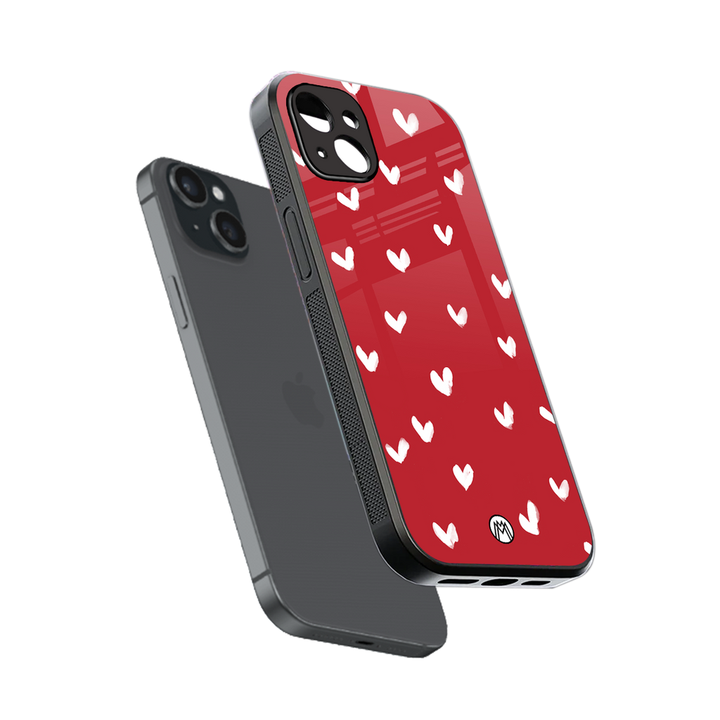 love is love red edition back phone cover | glass case for iphone 15 plus