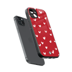 love is love red edition back phone cover | glass case for iphone 15 plus