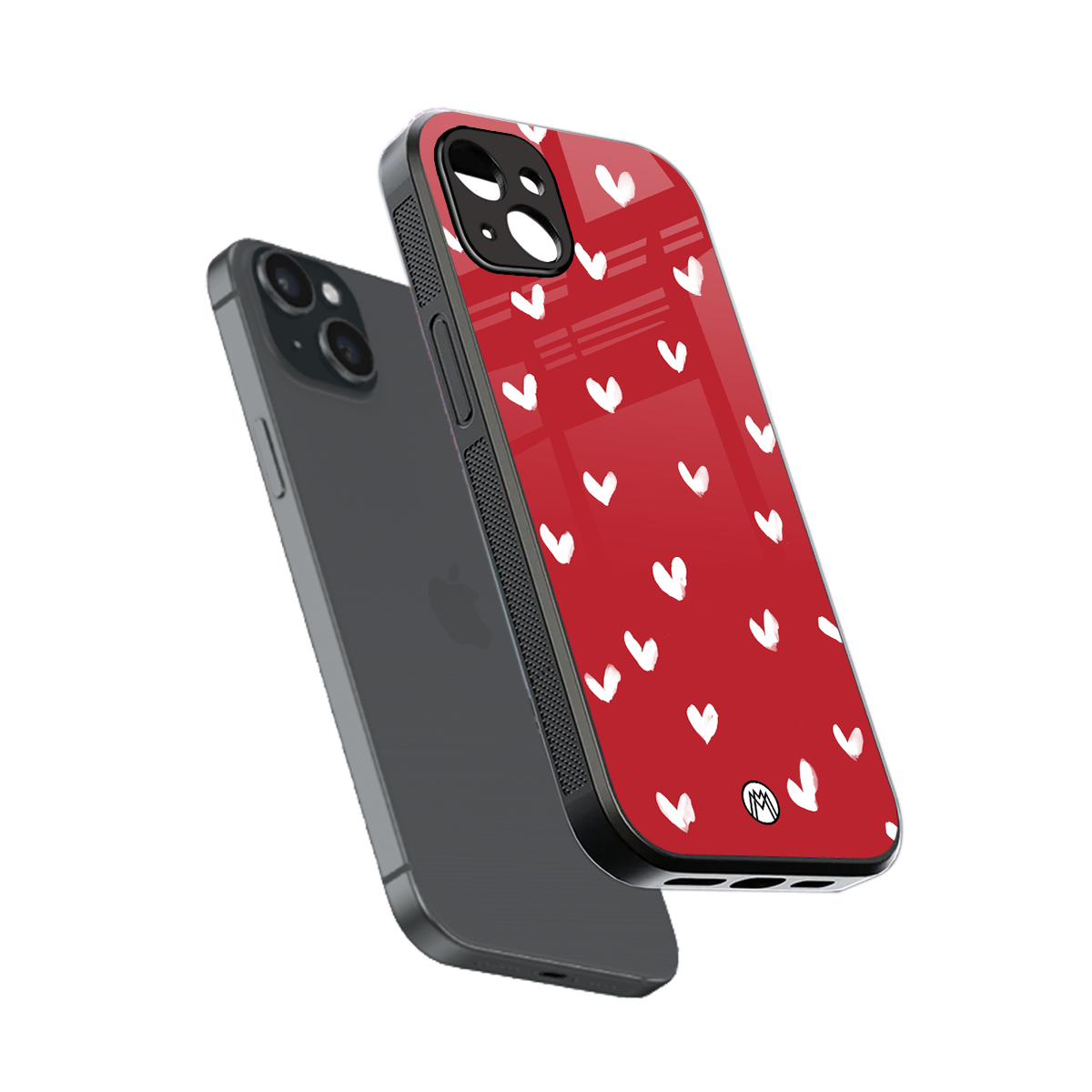 love is love red edition back phone cover | glass case for iphone 15 plus