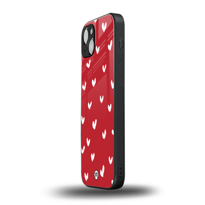 love is love red edition back phone cover | glass case for iphone 15