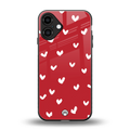 love is love red edition back phone cover | glass case for iphone 16 plus