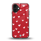 love is love red edition back phone cover | glass case for iphone 16 plus