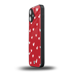 love is love red edition back phone cover | glass case for iphone 16 plus