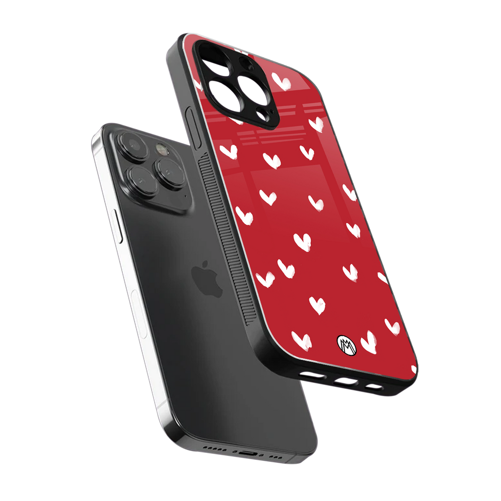 love is love red edition back phone cover | glass case for iphone 16 pro max