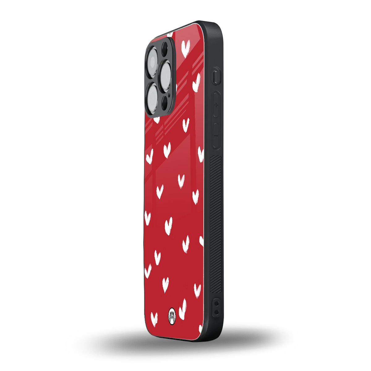 love is love red edition back phone cover | glass case for iphone 16 pro max