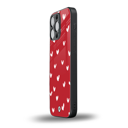 love is love red edition back phone cover | glass case for iphone 16 pro max