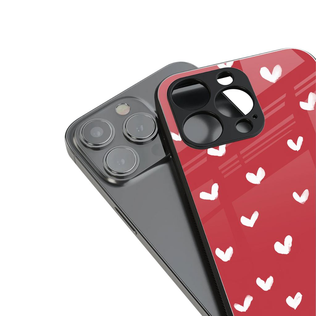 love is love red edition back phone cover | glass case for iphone 13 mini