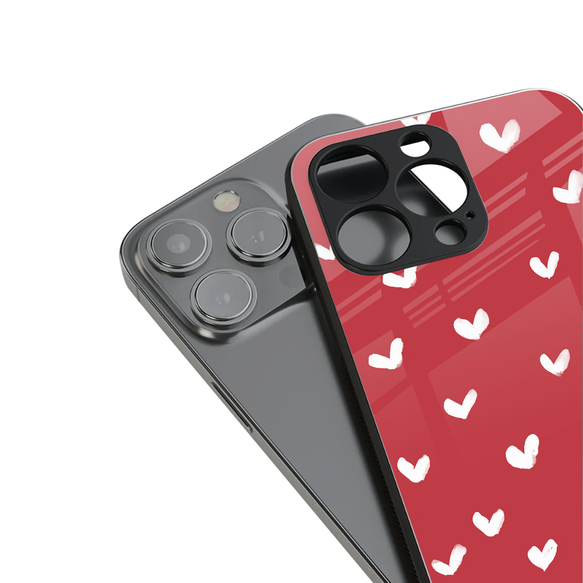 love is love red edition back phone cover | glass case for iphone 16 plus