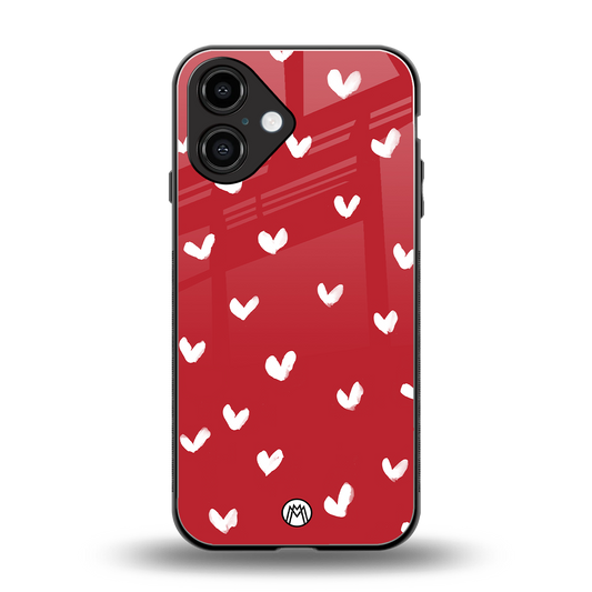 love is love red edition back phone cover | glass case for iphone 16