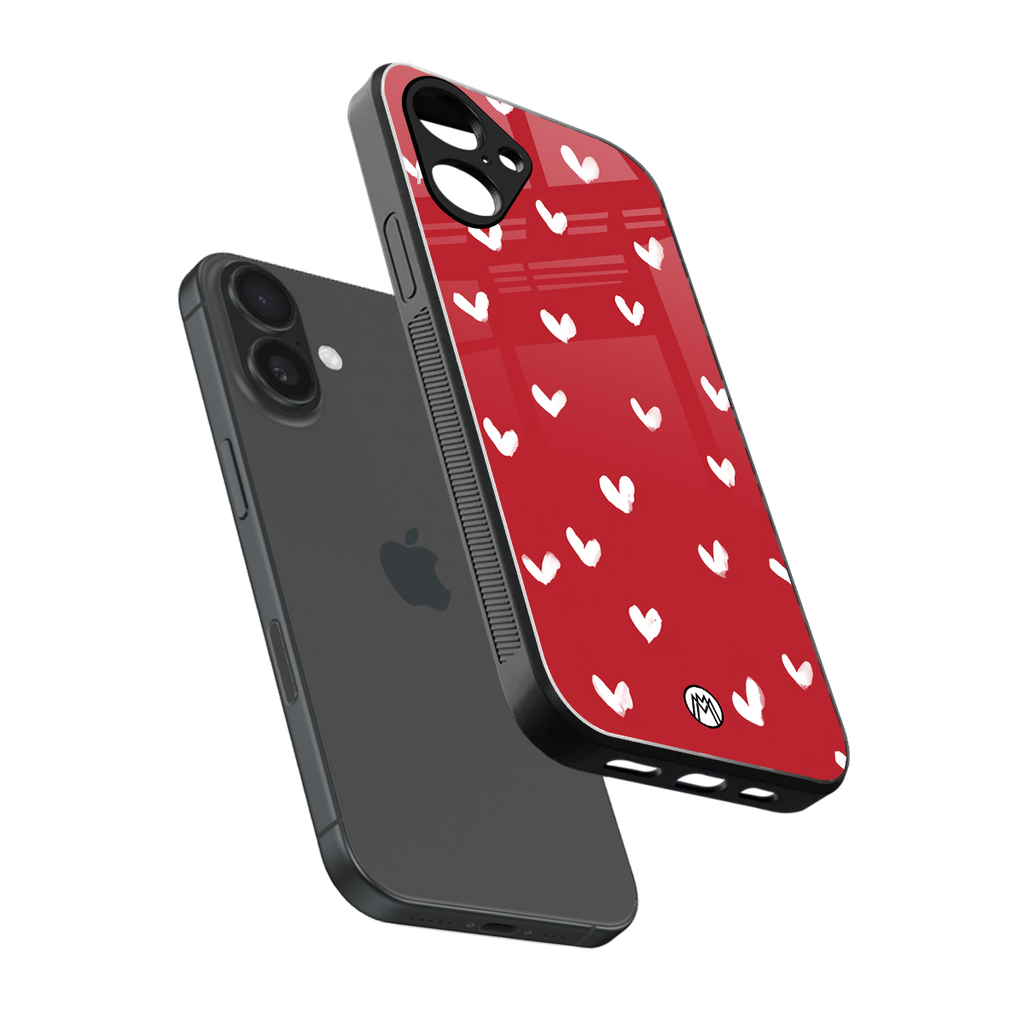 love is love red edition back phone cover | glass case for iphone 16