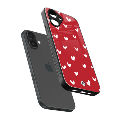 love is love red edition back phone cover | glass case for iphone 16