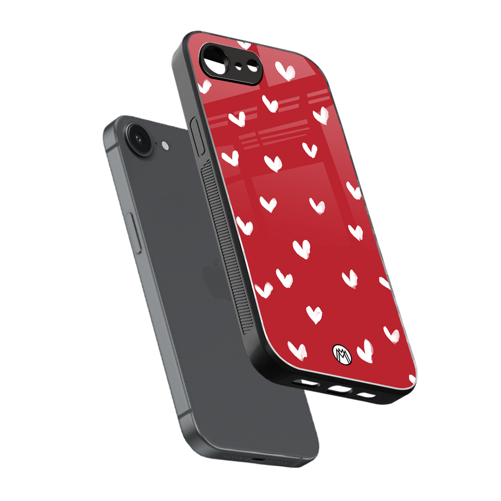 love is love red edition back phone cover | glass case for iphone 16e