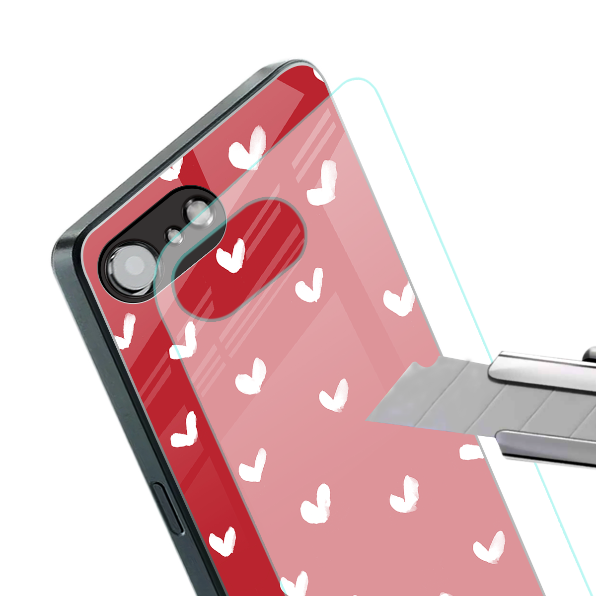 love is love red edition back phone cover | glass case for iphone 16e