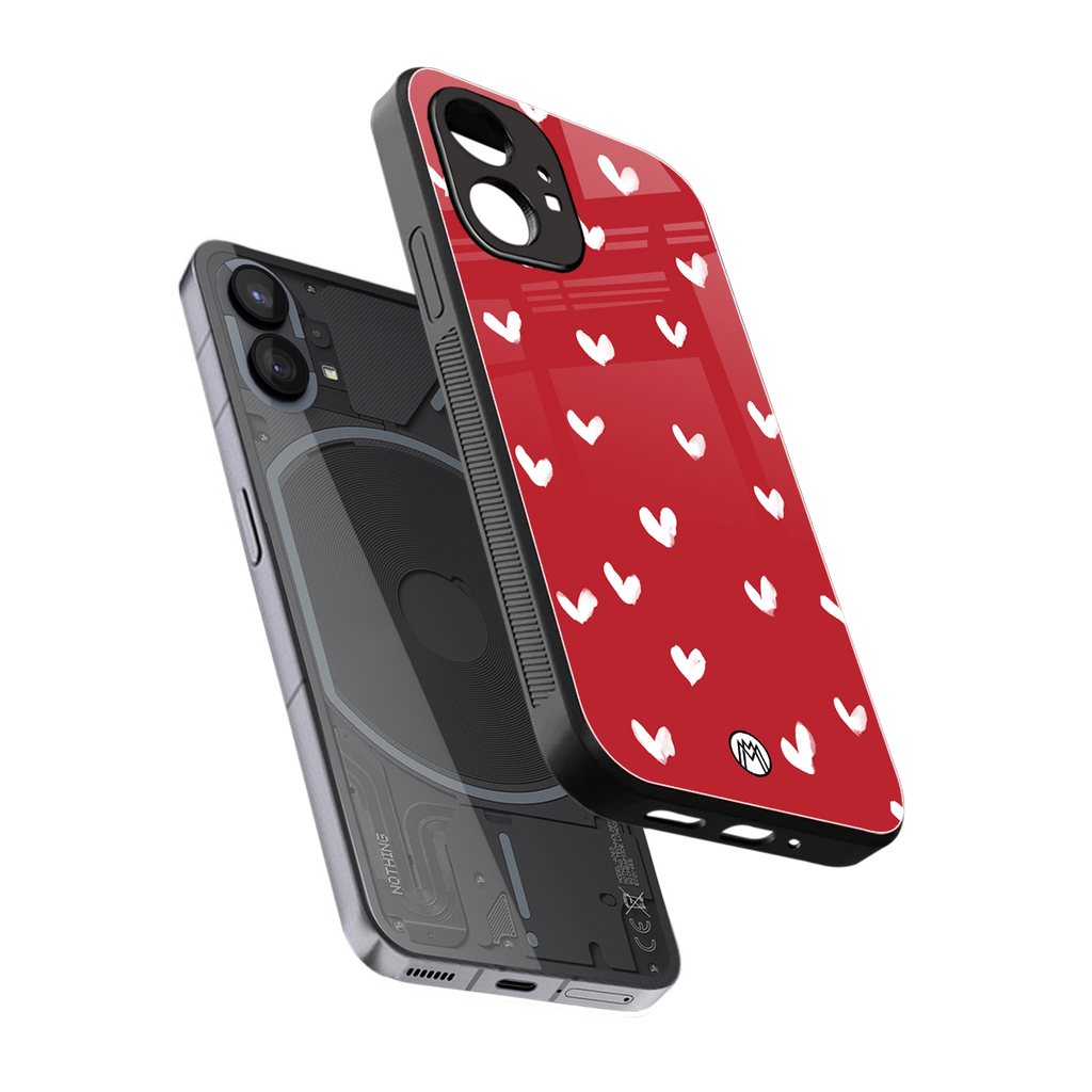 love is love red edition back phone cover | glass case for nothing phone 1