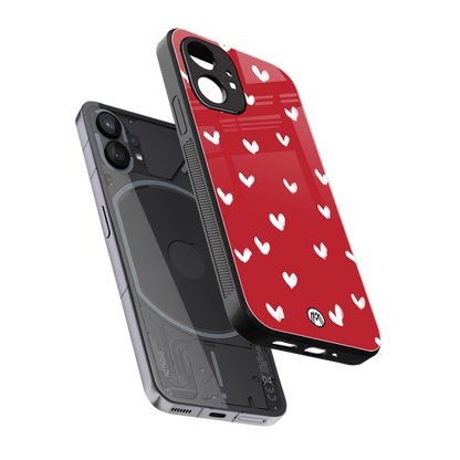 love is love red edition back phone cover | glass case for nothing phone 1