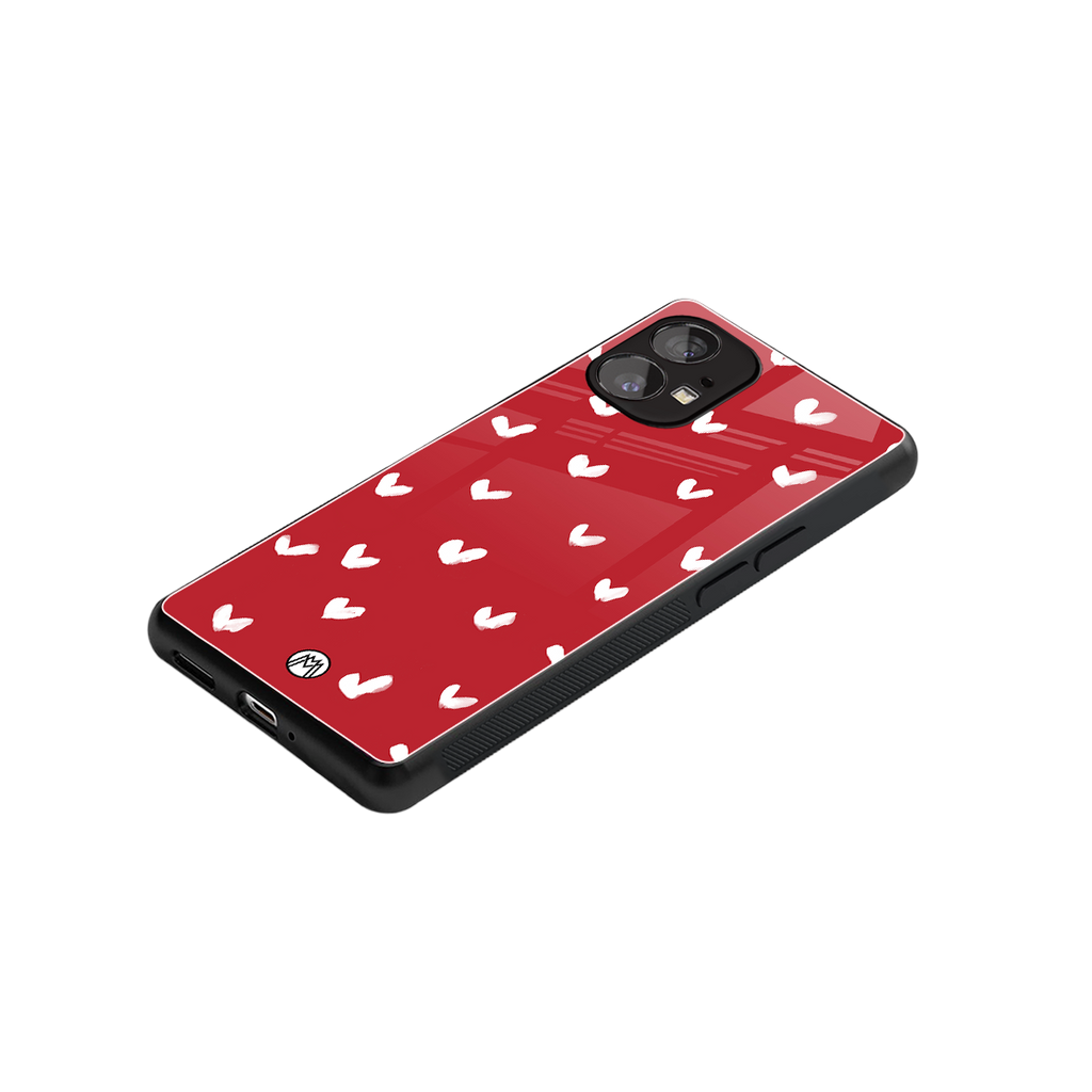 love is love red edition back phone cover | glass case for nothing phone 1