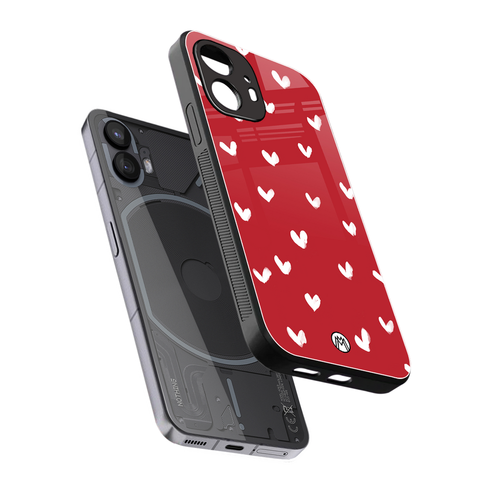 love is love red edition back phone cover | glass case for nothing phone 2