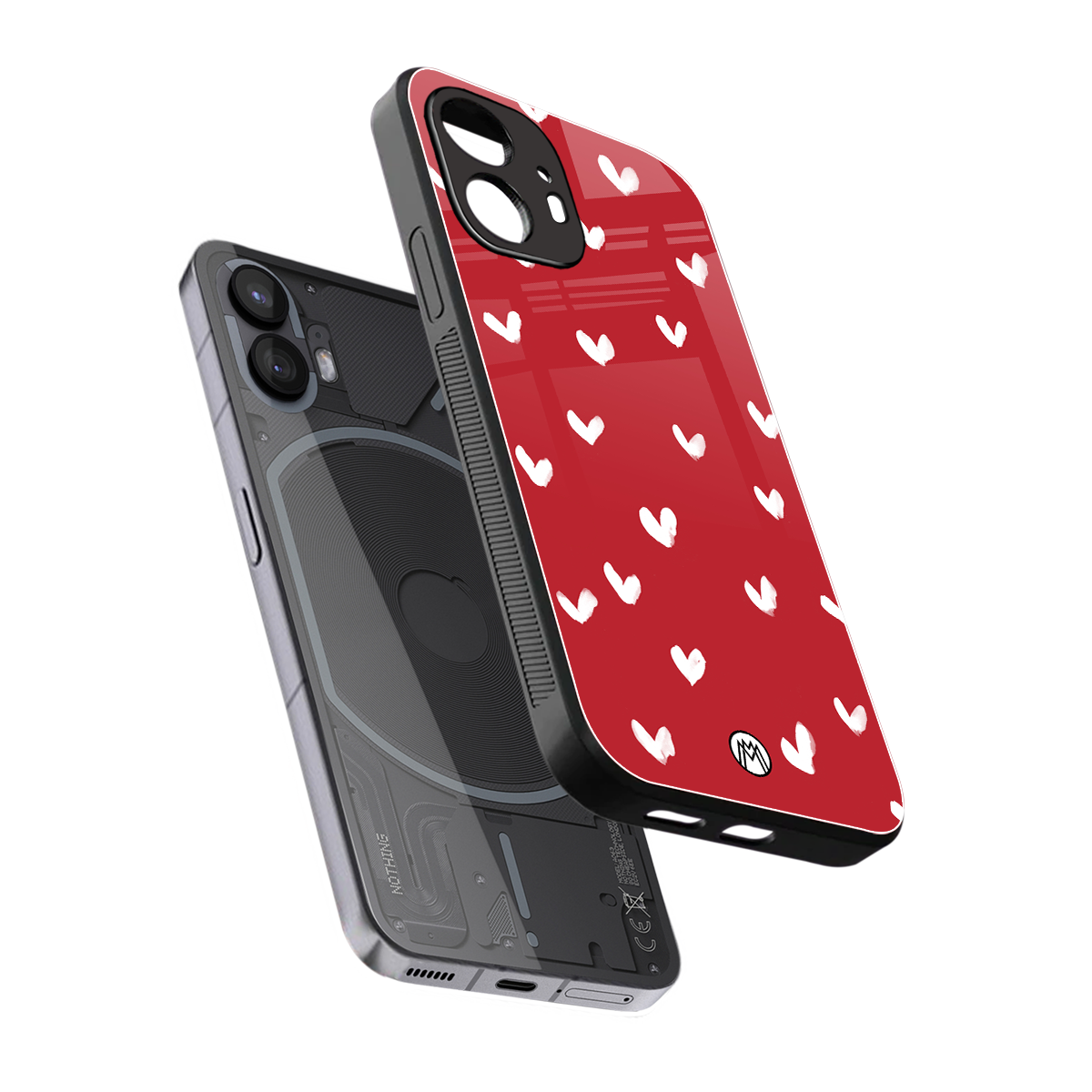 love is love red edition back phone cover | glass case for nothing phone 2
