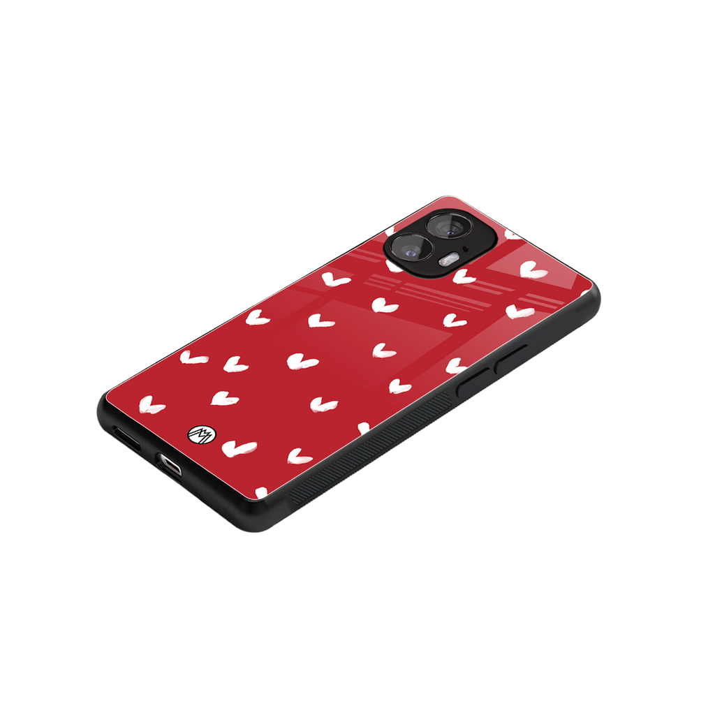 love is love red edition back phone cover | glass case for nothing phone 2