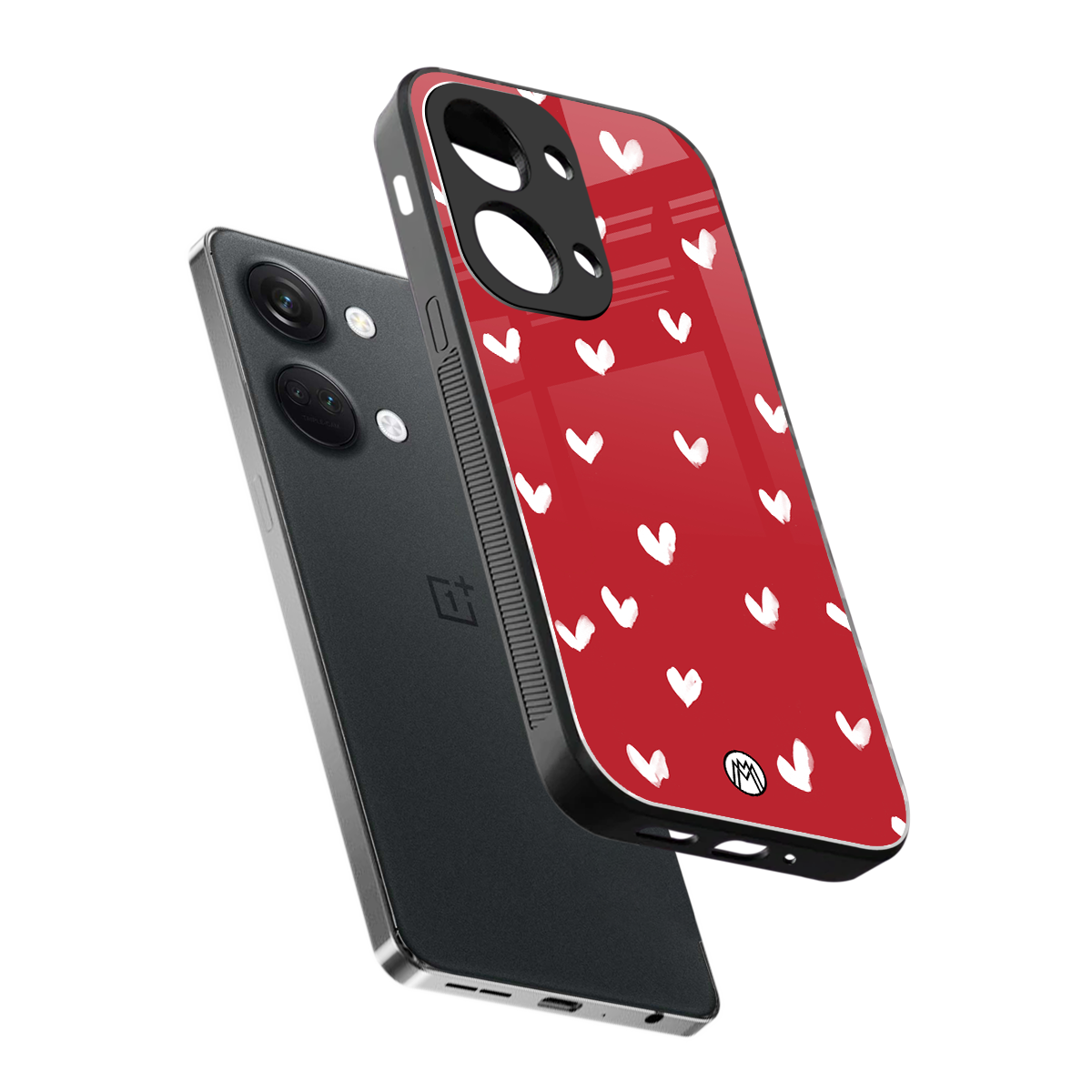 love is love red edition back phone cover | glass case for oneplus nord 3