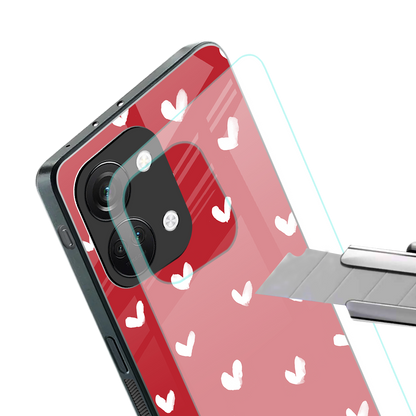 love is love red edition back phone cover | glass case for oneplus nord 3