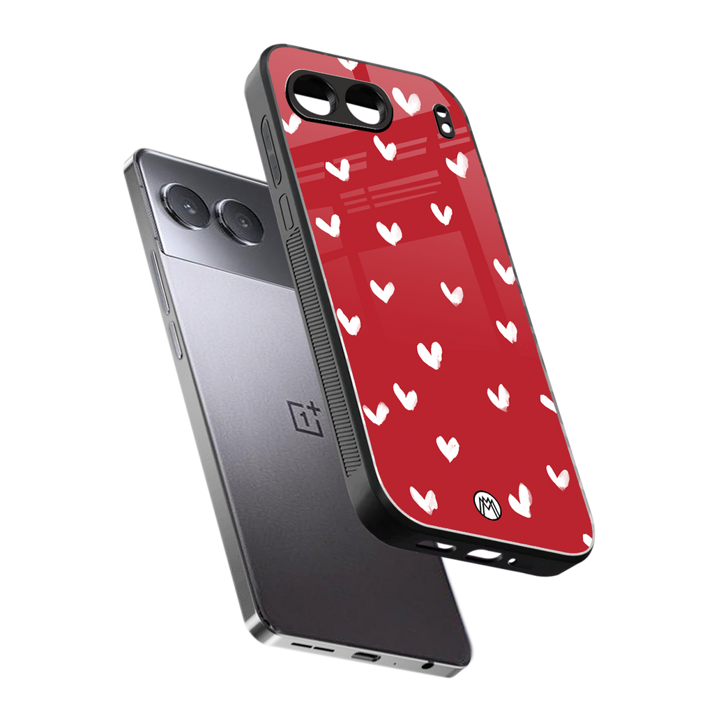love is love red edition back phone cover | glass case for oneplus nord 4