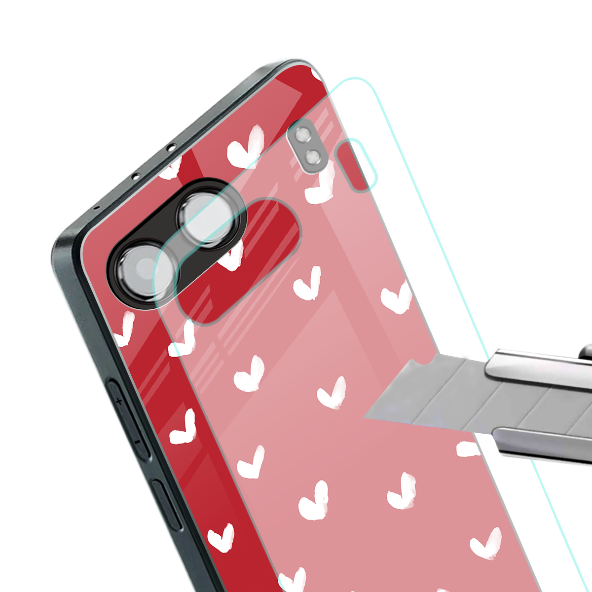 love is love red edition back phone cover | glass case for oneplus nord 4
