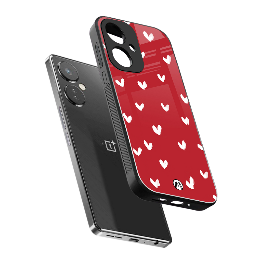 love is love red edition back phone cover | glass case for oneplus nord ce 3