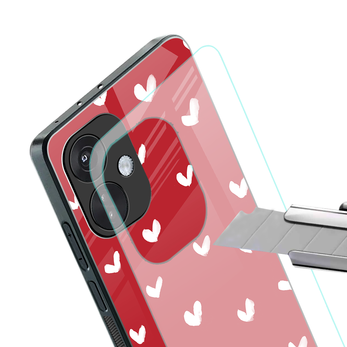 love is love red edition back phone cover | glass case for oneplus nord ce 3