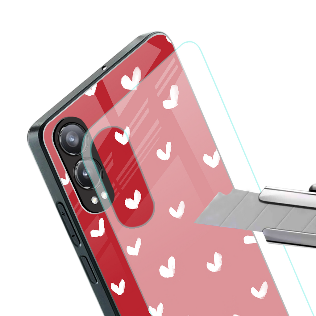 love is love red edition back phone cover | glass case for oneplus nord ce 4 lite