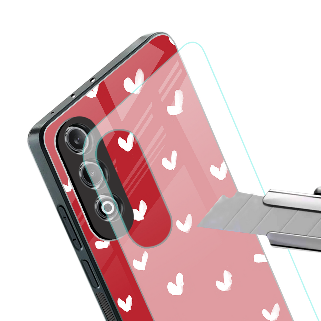 love is love red edition back phone cover | glass case for oneplus nord ce 4