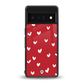 love is love red edition back phone cover | glass case for google pixel 6 pro