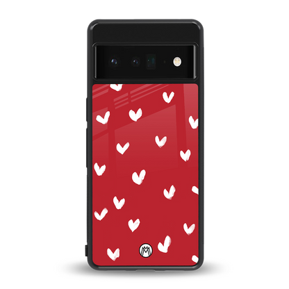 love is love red edition back phone cover | glass case for google pixel 6 pro