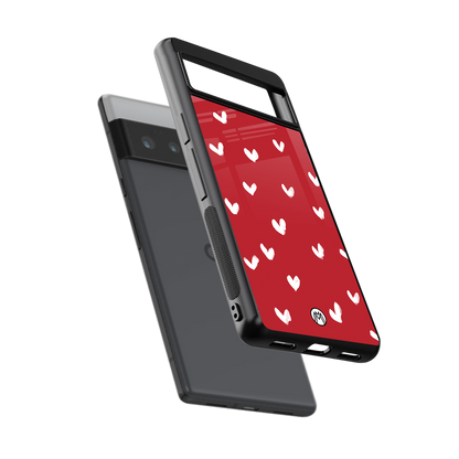 love is love red edition back phone cover | glass case for google pixel 6 pro