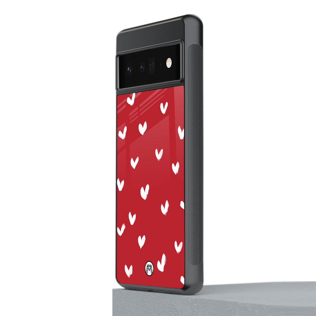 love is love red edition back phone cover | glass case for google pixel 6 pro