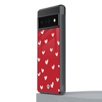 love is love red edition back phone cover | glass case for google pixel 6 pro
