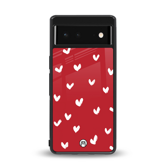 love is love red edition back phone cover | glass case for google pixel 6
