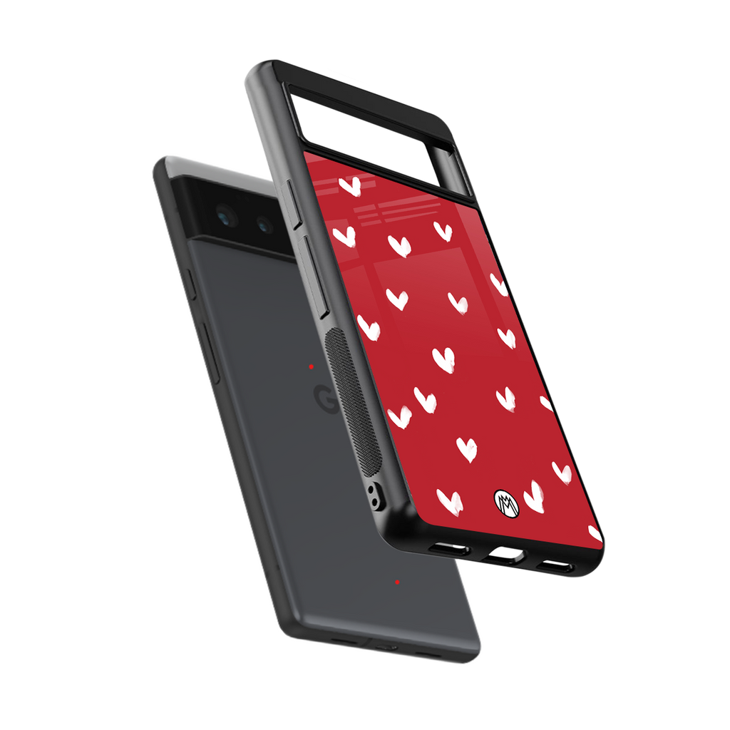 love is love red edition back phone cover | glass case for google pixel 6
