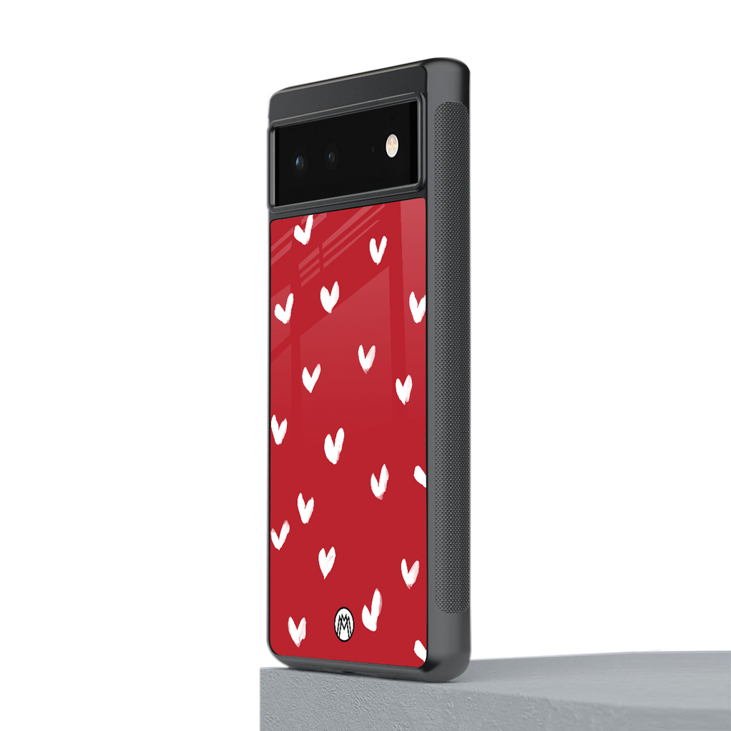 love is love red edition back phone cover | glass case for google pixel 6