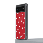 love is love red edition back phone cover | glass case for Google Pixel 6A