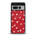 love is love red edition back phone cover | glass case for google pixel 7 pro