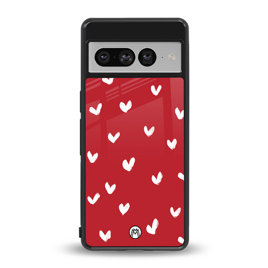 love is love red edition back phone cover | glass case for google pixel 7 pro