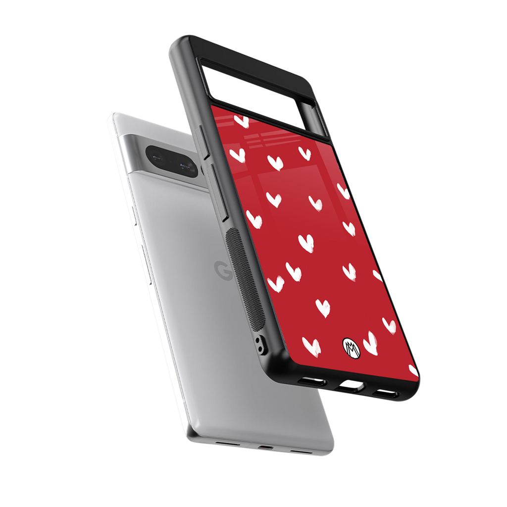 love is love red edition back phone cover | glass case for google pixel 7 pro