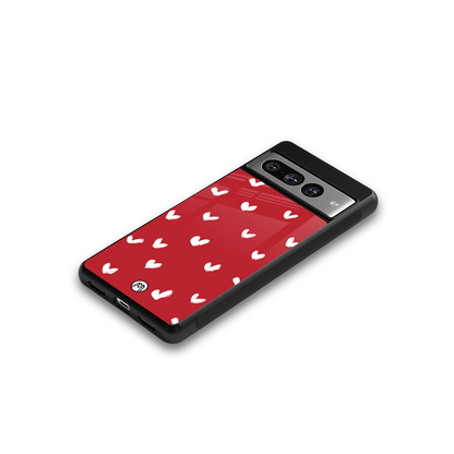 love is love red edition back phone cover | glass case for google pixel 7 pro