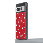love is love red edition back phone cover | glass case for google pixel 7 pro